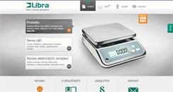 Desktop Screenshot of libra-vahy.sk