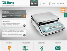 Tablet Screenshot of libra-vahy.sk